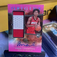 Amen Thompson [Pink] #2 Basketball Cards 2023 Panini Origins Rookie Autograph Prices
