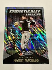 Manny Machado [Retail Lava] #SS-11 Baseball Cards 2022 Panini Absolute Statistically Speaking Prices