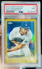Clayton Kershaw [Gold Refractor] Baseball Cards 2015 Topps Chrome Prices