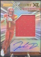 Jahan Dotson #RXE-JD Football Cards 2022 Panini XR Rookie Xcellence Autograph Swatches Prices