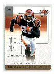 Chad Johnson [Gold Die Cut] Football Cards 2004 Ultra Performers Prices