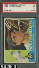 Faye Throneberry #9 Baseball Cards 1960 Venezuela Topps Prices