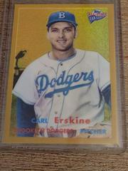 Carl Erskine [Gold Refractor] #24 Baseball Cards 2005 Topps All Time Fan Favorites Prices