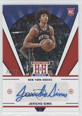 Jericho Sims [Blue] #HHR-JER Basketball Cards 2021 Panini Chronicles Hometown Heroes Rookie Autographs Prices