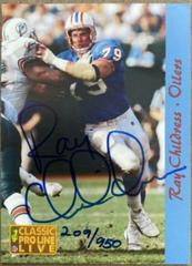 Ray Childress Football Cards 1993 Pro Line Live Autographs Prices