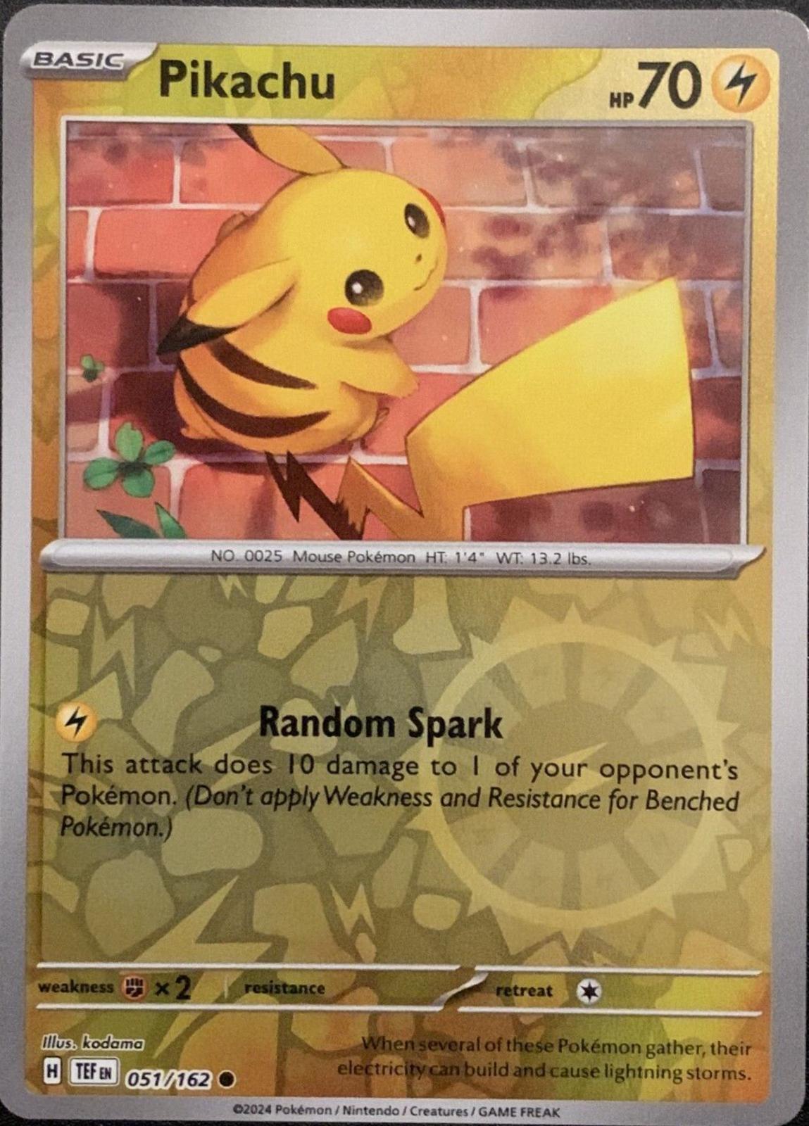 Pikachu [Reverse Holo] #51 Pokemon Temporal Forces