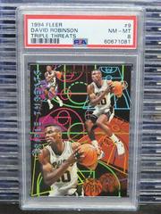 David Robinson Basketball Cards 1994 Fleer Triple Threats Prices