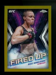 Rose Namajunas [Gold Refractor] #FDP-6 Ufc Cards 2024 Topps Chrome UFC Fired Up Prices