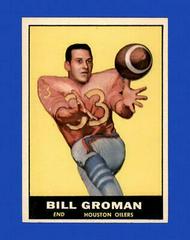 Bill Groman #142 Football Cards 1961 Topps Prices