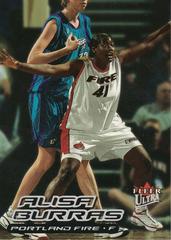 Alisa Burras #119 Basketball Cards 2000 Ultra WNBA Prices