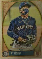 Francisco Lindor [Mask Up] Baseball Cards 2021 Topps Gypsy Queen Prices