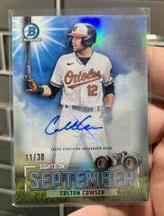 Colton Cowser [Autograph] #SOS-3 Baseball Cards 2023 Bowman Sights on September Prices