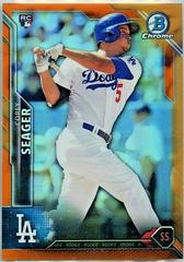 Corey Seager [Orange Refractor] #40 Baseball Cards 2016 Bowman Chrome Prices