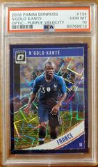 N'Golo Kante [Optic Purple Velocity] Soccer Cards 2018 Panini Donruss Prices