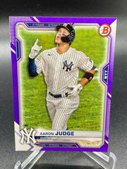 Aaron Judge [Purple] Baseball Cards 2021 Bowman Prices
