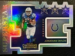 Jonathan Taylor Football Cards 2022 Panini Contenders Superstar Die Cuts Prices