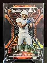 Quentin Johnston #10 Football Cards 2023 Panini Obsidian Volcanix Prices