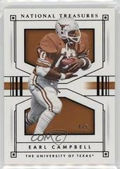 Earl Campbell [Century Black] Football Cards 2016 Panini National Treasures Collegiate Prices
