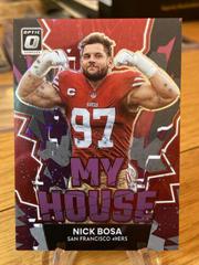 Nick Bosa [Purple Stars] Football Cards 2022 Panini Donruss Optic My House Prices