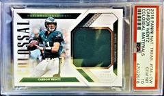 Carson Wentz Football Cards 2018 National Treasures Colossal Materials Prices