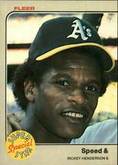 Speed [Rickey Henderson] #646 Baseball Cards 1983 Fleer Prices