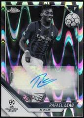 Rafael Leao [Black & White Ray Wave Refractor] #CA-LE Soccer Cards 2021 Topps Chrome UEFA Champions League Autographs Prices