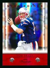 Tom Brady [Xtra Points Red] Football Cards 2008 Playoff Prestige Prices