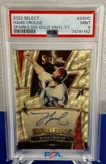 Hans Crouse [Gold] #SS-HC Baseball Cards 2022 Panini Select Sparks Signatures Prices