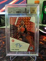Trae Young [Choice Fusion Red] #AM-TYG Basketball Cards 2019 Panini Mosaic Autographs Prices