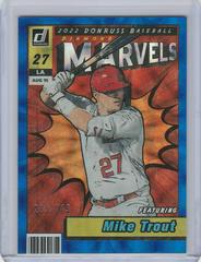 Mike Trout [Blue] #M-1 Baseball Cards 2022 Panini Donruss Marvels Prices