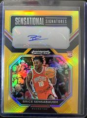 Brice Sensabaugh [Gold] #SS-BSS Basketball Cards 2023 Panini Prizm Draft Picks Sensational Signatures Prices