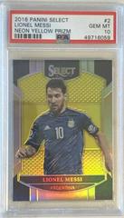 Lionel Messi [Neon Yellow Prizm] Soccer Cards 2016 Panini Select Prices