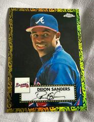 Deion Sanders [Black Gold] Baseball Cards 2021 Topps Chrome Platinum Anniversary Prices