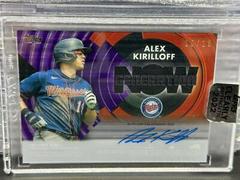 Alex Kirilloff [Purple] #GNA-AK Baseball Cards 2022 Topps Clearly Authentic Generation Now Autographs Prices