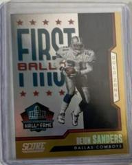 Deion Sanders [Gold Zone] #4 Football Cards 2023 Panini Score First Ballot Prices
