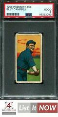 Billy Campbell #NNO Baseball Cards 1909 T206 Piedmont 350 Prices
