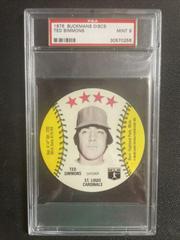 Ted Simmons Baseball Cards 1976 Buckmans Discs Prices
