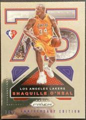 Shaquille O'Neal Basketball Cards 2021 Panini Prizm NBA 75th Anniversary Logo Prices