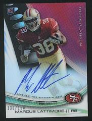 Marcus Lattimore [Black Refractor] #A-ML Football Cards 2013 Topps Platinum Autograph Prices