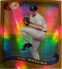Mike Mussina [Gold Refractor] Baseball Cards 2002 Topps Chrome Prices