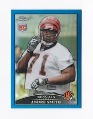 Andre Smith [Blue Refractor] #TC116 Football Cards 2009 Topps Chrome Prices