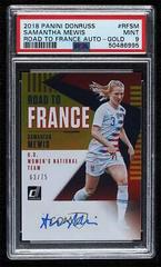 Samantha Mewis [Gold] Soccer Cards 2018 Panini Donruss Road to France Autographs Prices