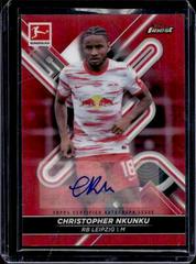 Christopher Nkunku [Red] #BCA-CN Soccer Cards 2021 Topps Finest Bundesliga Autographs Prices