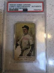 Christy Matthewson [Mathewson] Baseball Cards 1909 E91 American Caramel Set B Prices