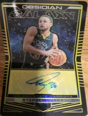 Stephen Curry [Yellow] Basketball Cards 2018 Panini Obsidian Galaxy Autographs Prices