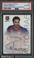 Andres Iniesta [Campeon Spanish ] Soccer Cards 2004 Panini Sports Mega Cracks Barca Prices