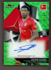 David Alaba [Green Wave Refractor] Soccer Cards 2020 Topps Finest Bundesliga Autographs Prices