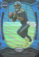 Russell Wilson [Blue] Football Cards 2021 Panini Certified Prices
