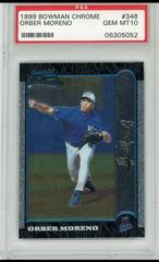 Orber Moreno #348 Baseball Cards 1999 Bowman Chrome Prices