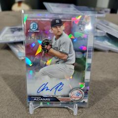 Chance Adams [Atomic Refractor] #CRA-CA Baseball Cards 2019 Bowman Chrome Rookie Autographs Prices